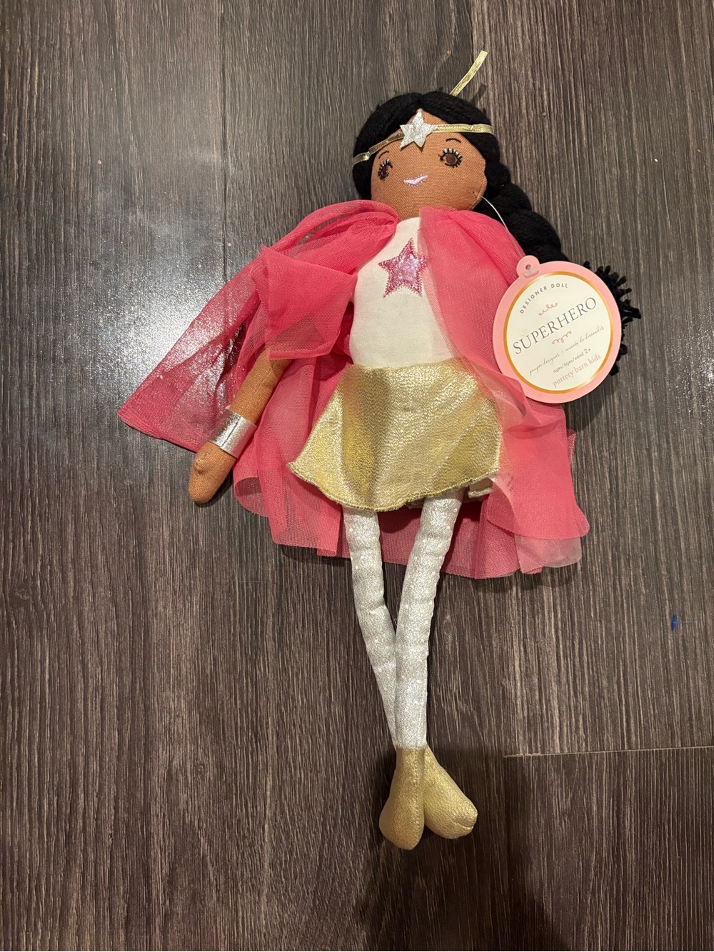 Pottery Barn Kids Superhero designer doll NWT